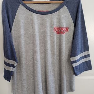 Stranger Things Raglan Shirt with 3/4 sleeve - XXL